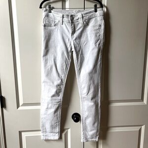7 For All Mankind Blair Skinny Jeans White size 29